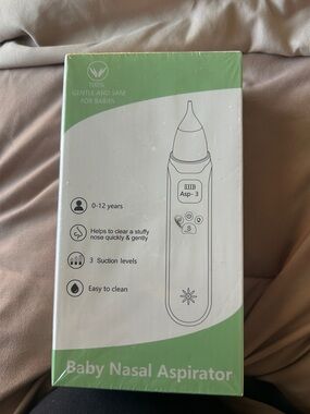 Baby Nasal Aspirator - White and Light Green